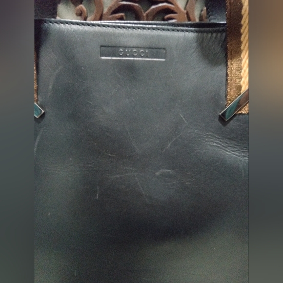 Gucci Leather Unisex Tote Bag - 100% Authentic - Picture 11 of 11